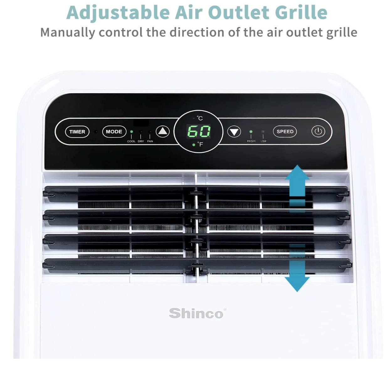 Portable Air Conditioner with 12,000 BTU Cooling, Dehumidifier & Fan Modes – Remote Control & LED Display